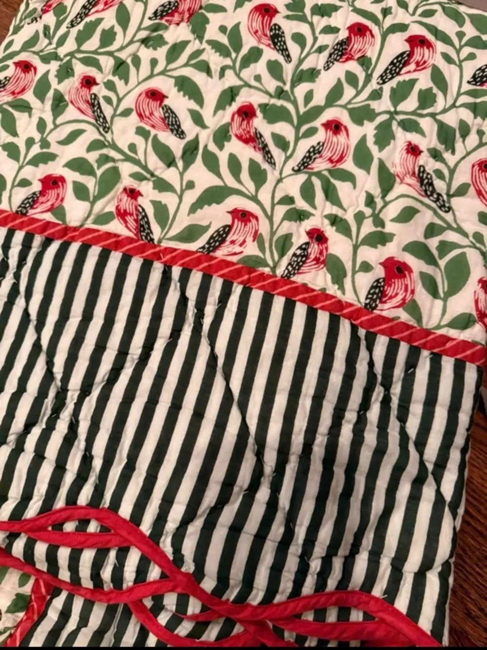 New Anthropologie Iluka 100% Cotton Gauze Floral Quilt Size Queen